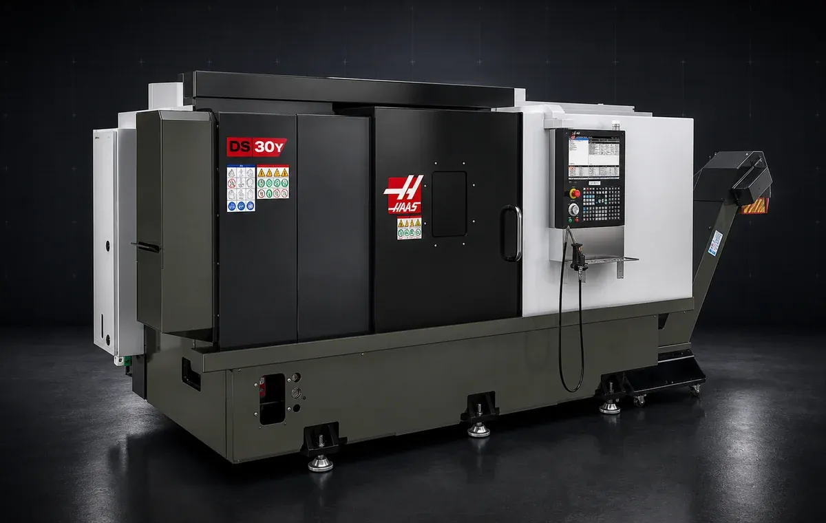 CNC turning center for complex machining operations.